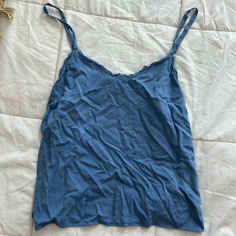 Flowy light blue tank top